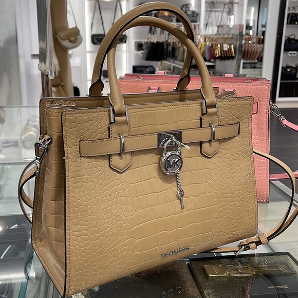 MICHAEL KORS HAMILTON MEDIUM SATCHEL 
 COLOR: Camel
NWT - Picture 3 of 16